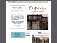 Tablet Screenshot of mcgonigalsignaturehomes.com